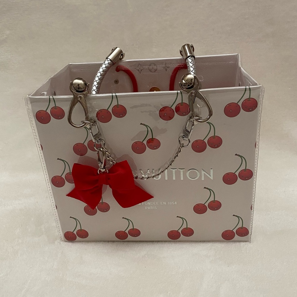 Louis Vuitton Cherry Print Shopping Bag Tote 🍒